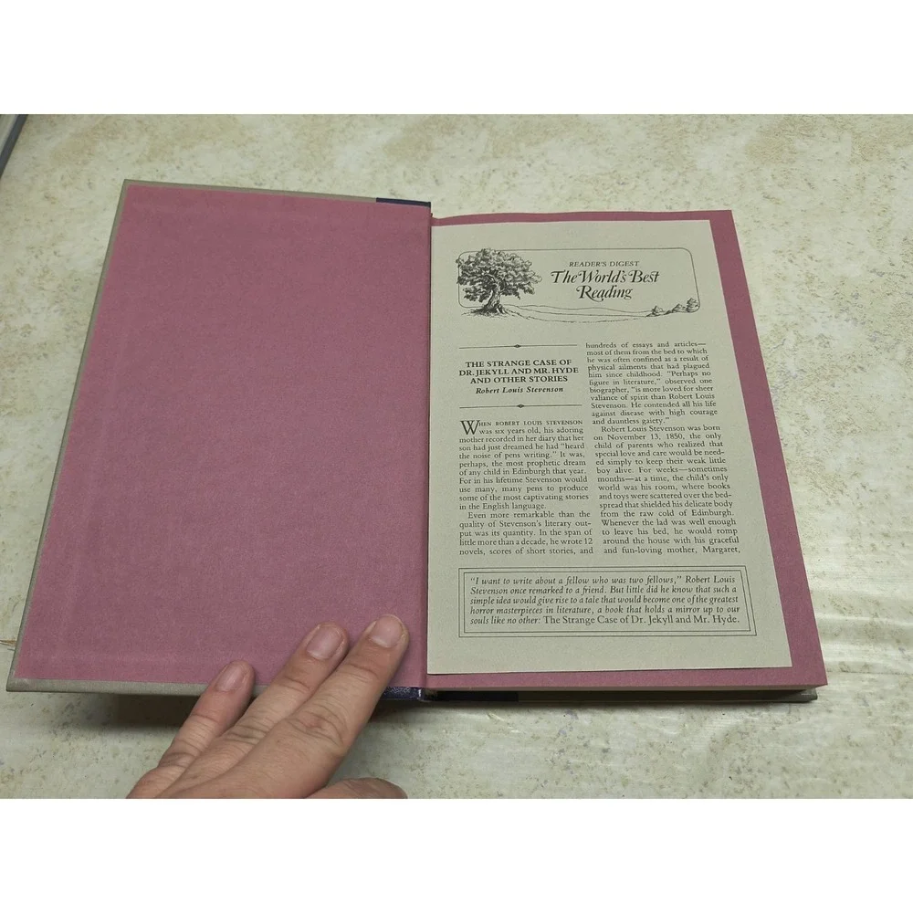 Dr. Jekyll and Mr. Hyde - Robert Louis Stevenson 1991 Reader's Digest HC Book